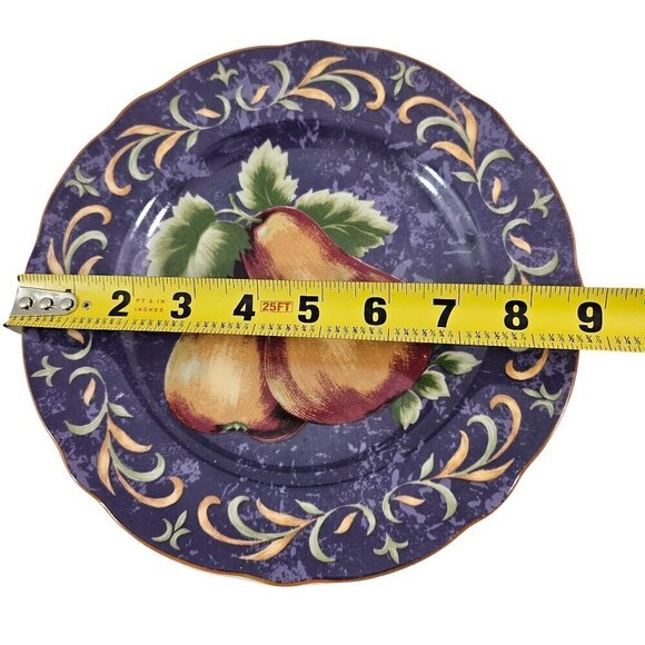 Noble Excellence Napa Valley HONEY and PLUM 8 5/8" Salad Luncheon Plates - Picture 8 of 16